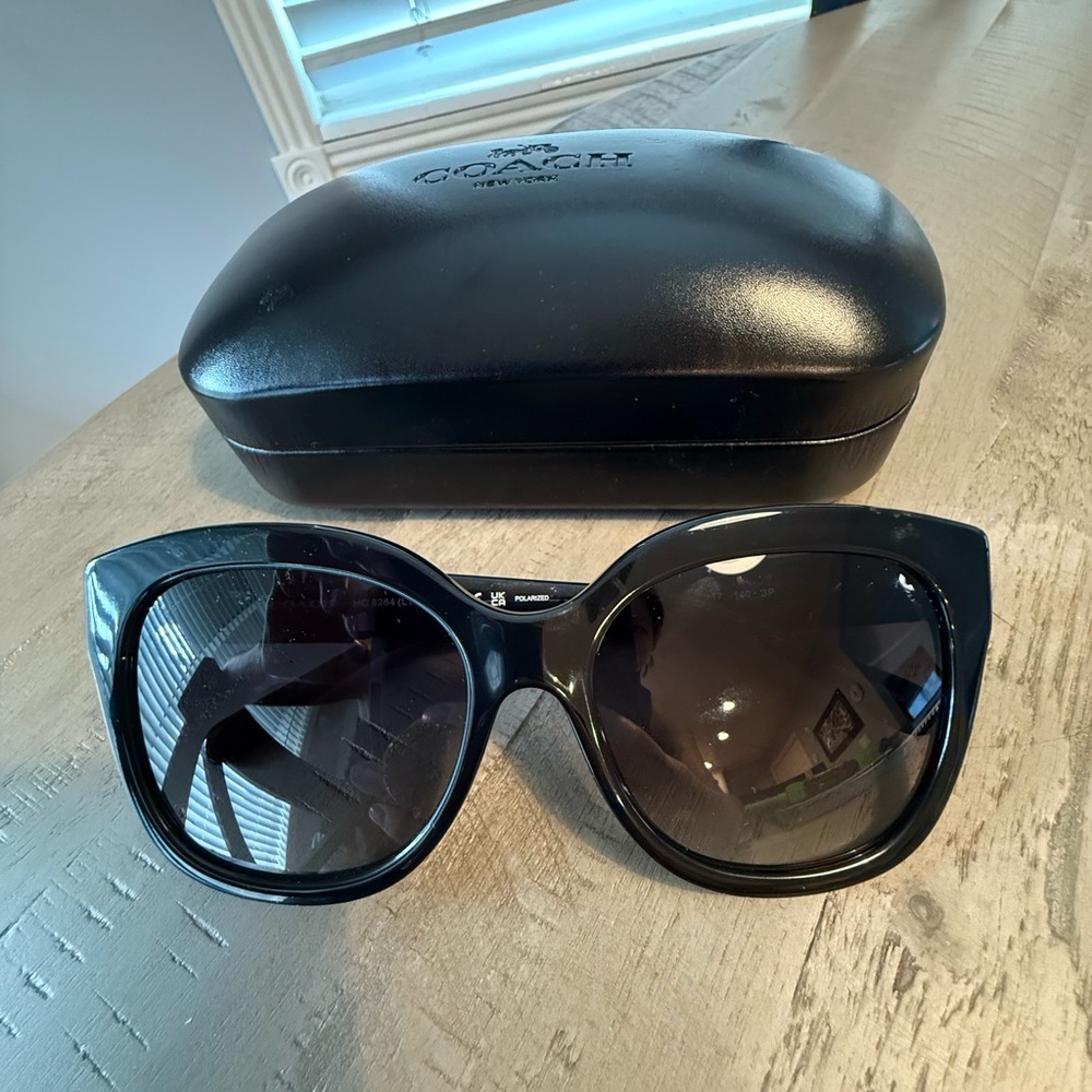 Coach Black Women's Sunglasses cat eye HC8264